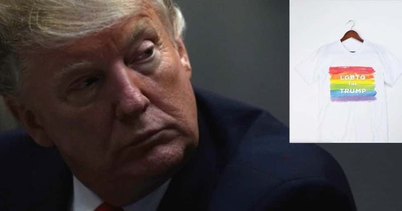 Trump unveils LGBTQ t-shirts for Pride Month just hours after his government proposed removal of transgender health care protections
