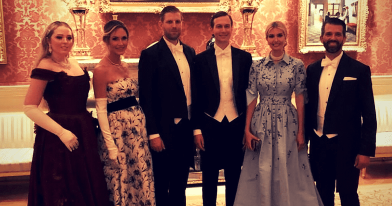 Trump's children share photos from royal banquet at Buckingham Palace, take social media by storm