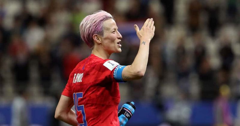 US soccer star Megan Rapinoe refuses to sing national anthem before World Cup match as an "F You to Trump"