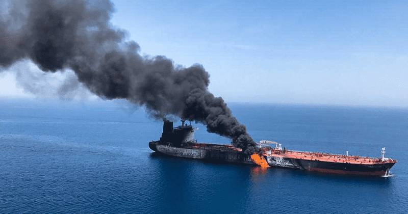 US releases video it claims shows Iran removing unexploded mine from attacked oil tankers in Strait of Hormuz