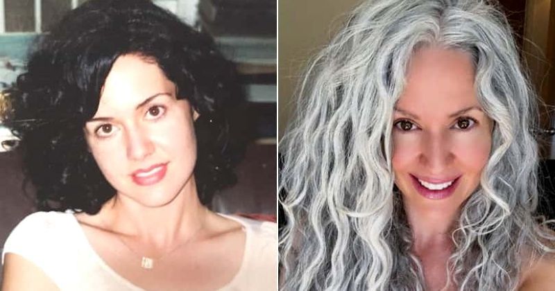 Woman who went gray 'overnight' at 21 feels sexier than ever at 43, says having children made her embrace the look