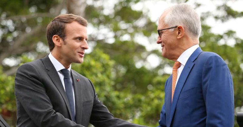 French President Emmanuel Macron finds Australia PM Malcolm Turnbull's wife "delicious", and no one can handle it