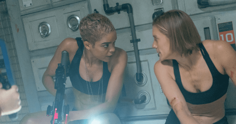 Netflix's 'Another Life' star Elizabeth Faith Ludlow shares how Katee Sackhoff helped her get through a 'panic moment' during the shoot