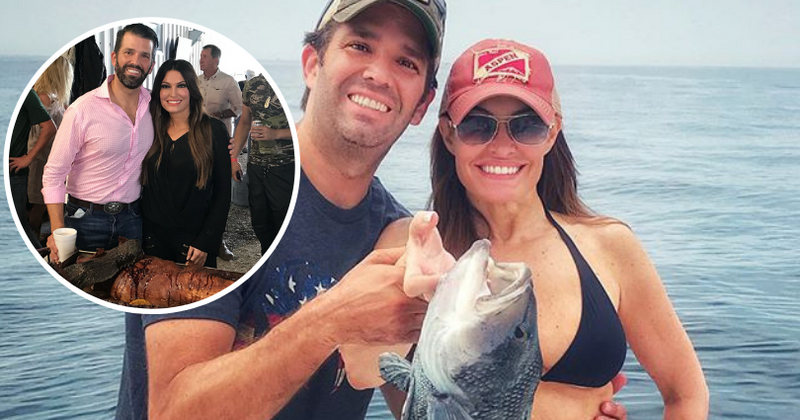 Donald Trump Jr and Kimberley Guilfoyle enjoy gator hunting in Louisiana