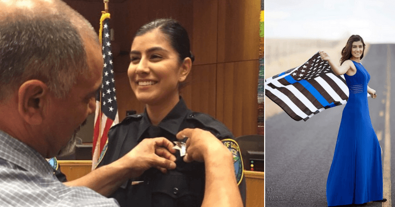 Rookie police officer, 22, shot dead while responding to a car accident