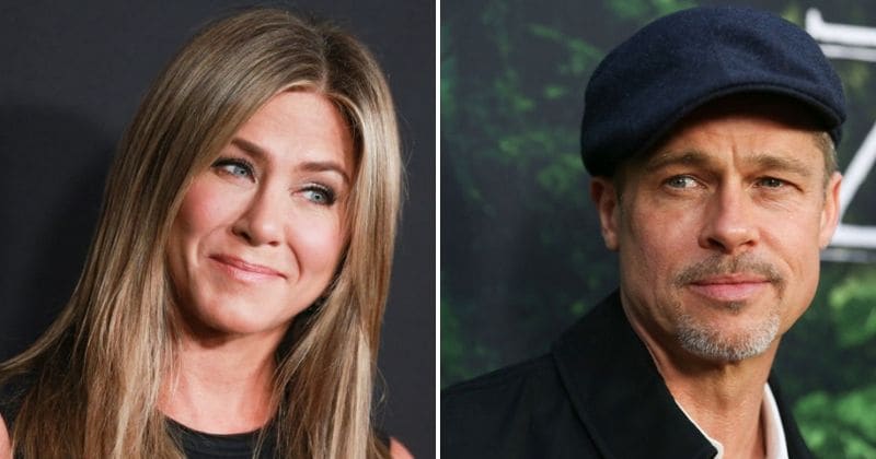 Brad Pitt spends four hours at Jennifer Aniston's birthday party, gets a warm hug from her