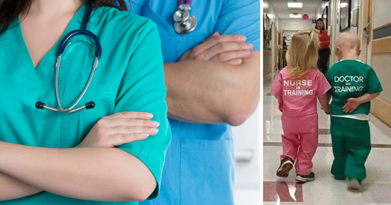 Cute or controversial? Pic of boy and girl dressed as doctor and nurse causes social media firestorm for being 'sexist'