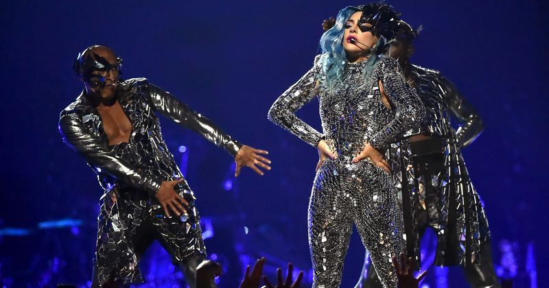 Lady Gaga warns Jennifer Lopez and Shakira at pre-Super Bowl party: 'I better hear no lip-syncing tomorrow!'