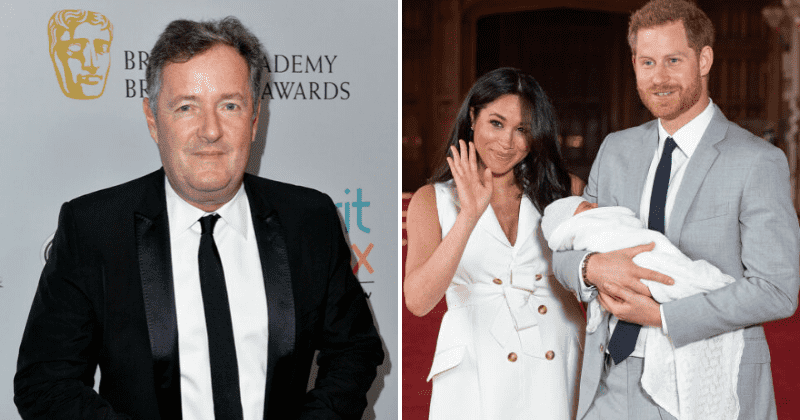 Piers Morgan slams Harry and Meghan's decision to leave baby Archie behind in Canada: 'Isn't it a bit odd?'