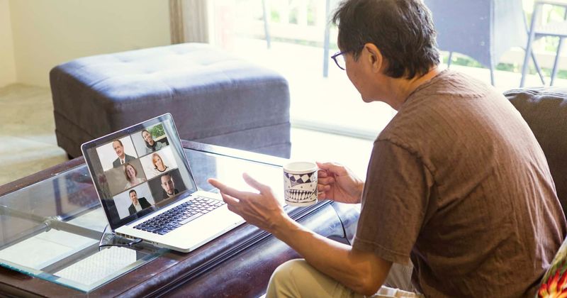 Naked Amityville man stabs dad to death during Zoom video conference with AA group