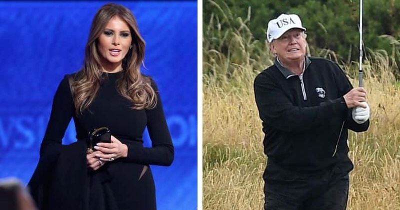 Melania trolled for 'mourning' COVID-19 deaths a day after Trump was seen playing golf amid pandemic