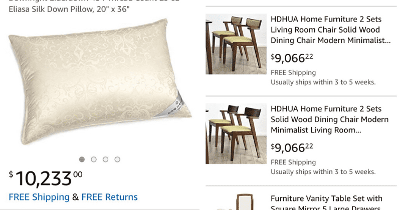 After Wayfair, Amazon accused of child trafficking as e-commerce giant lists pillows for as much as $10,000