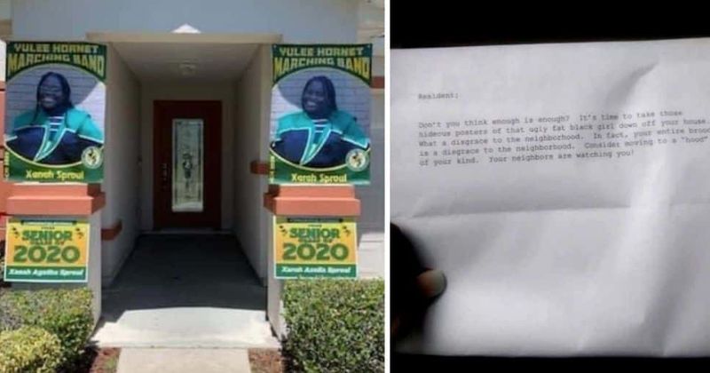 Florida family reports racist neighbor who said signs praising twins are 'hideous posters of ugly Black girls'