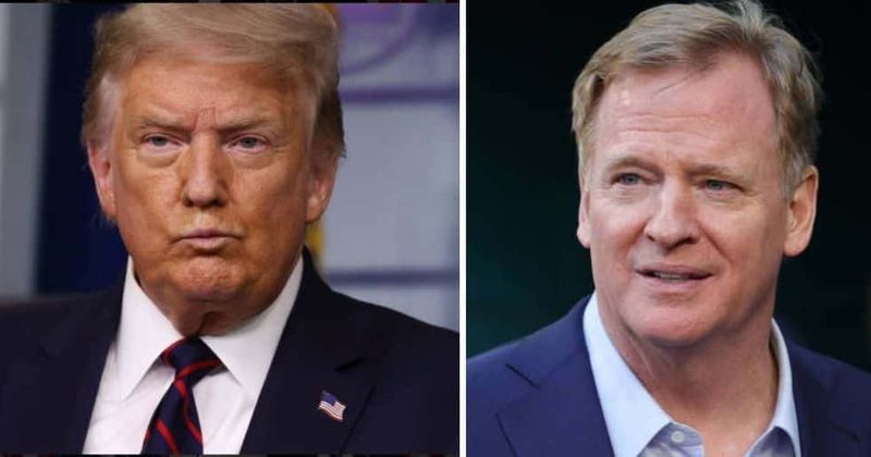 Trump slams Roger Goodell for encouraging NFL players to take a knee, compares him to Biden for not wearing a suit