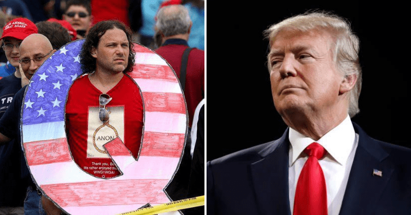 Trump embraces QAnon supporters who claim he is saving world from a 'deep-state cabal of Satanist pedophiles'
