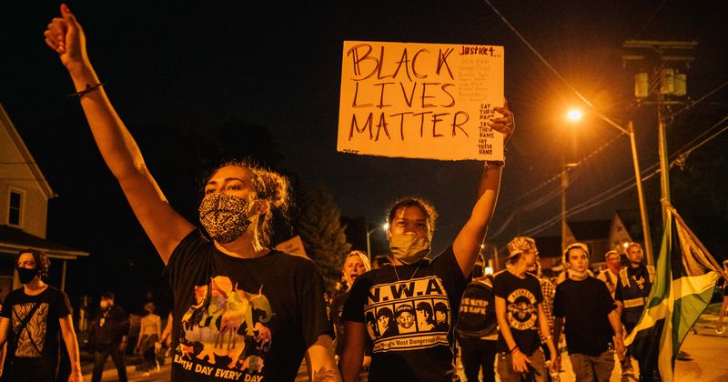 Kyle Rittenhouse's lawyer says BLM protesters were 'relentlessly hunting him as prey' before teen shot dead two