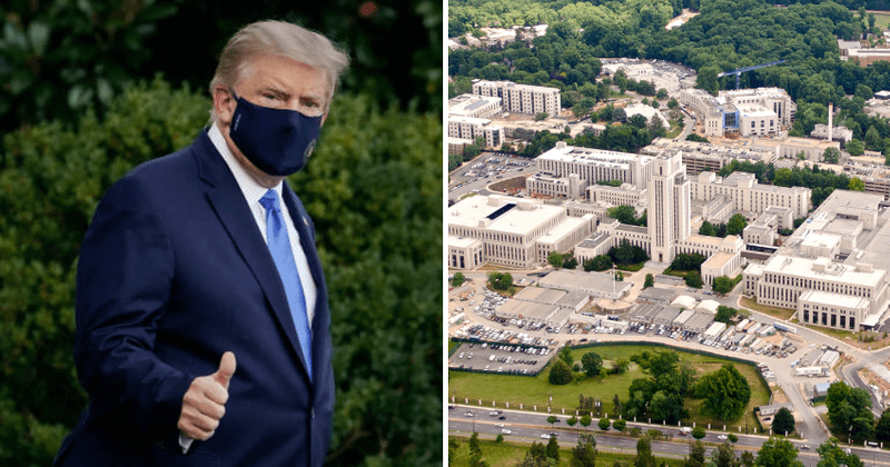 Trump's Walter Reed 3,000 sq ft presidential suite has offices, conference room, secure comms and dining area