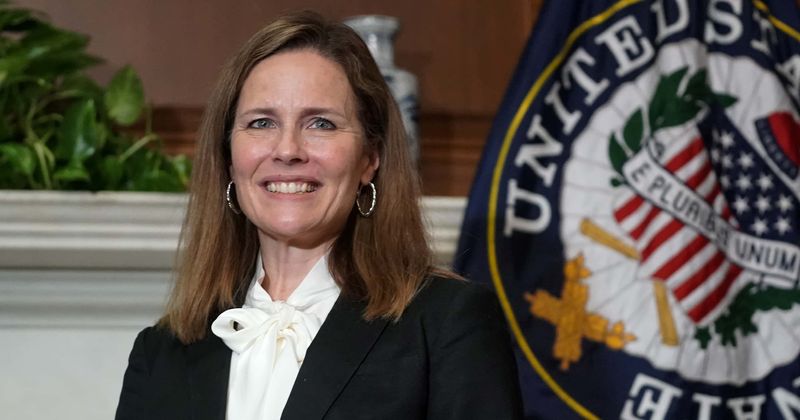 Amy Coney Barrett mocked for being People of Praise handmaid, labeled 'OfJesse' in 'The Handmaid's Tale' jibe