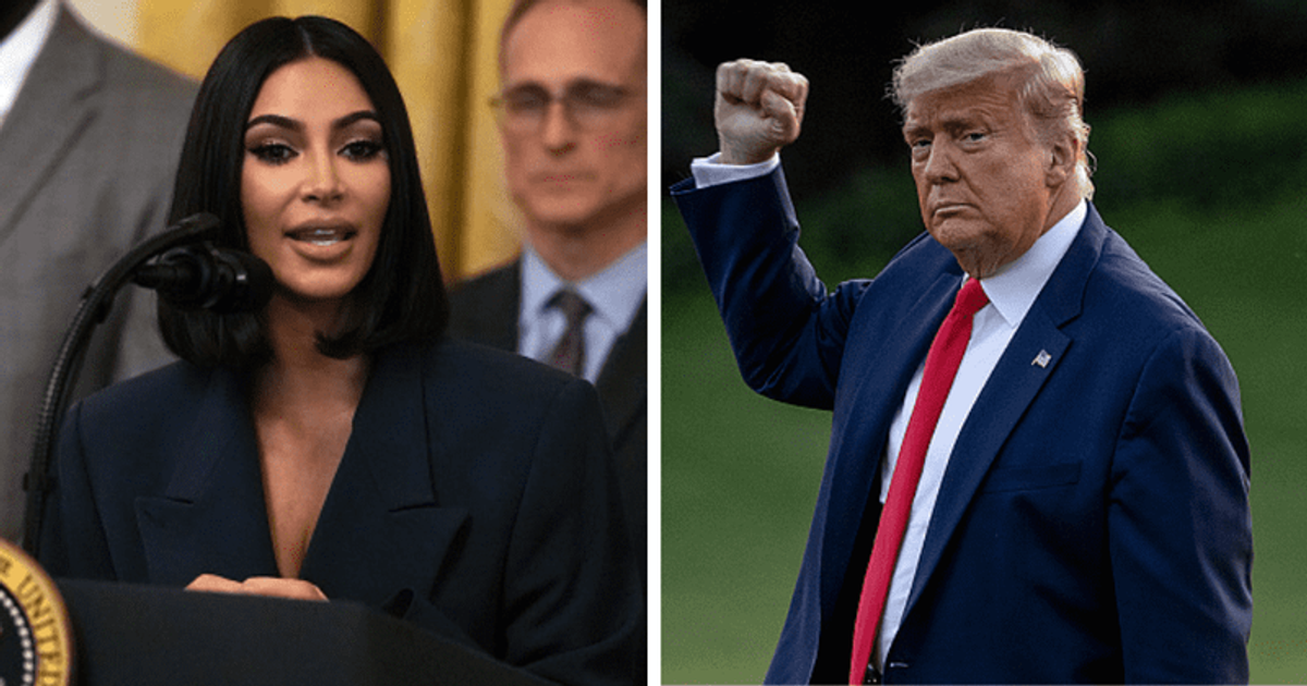 Did Kim Kardashian vote for Donald Trump? Internet angry as she filters out red dress from 'I voted' post