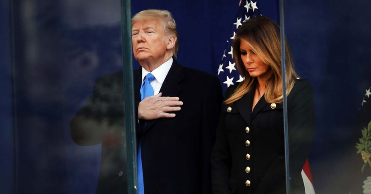 Donald Trump makes no speech at Veterans Day event, his first public appearance since election day