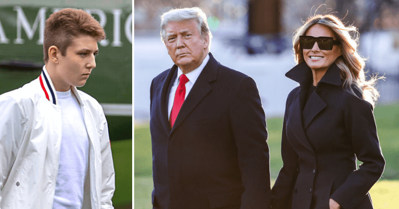 Trump and Melania leave White House for Mar-a-Lago without son Barron, Internet asks 'where is he?'