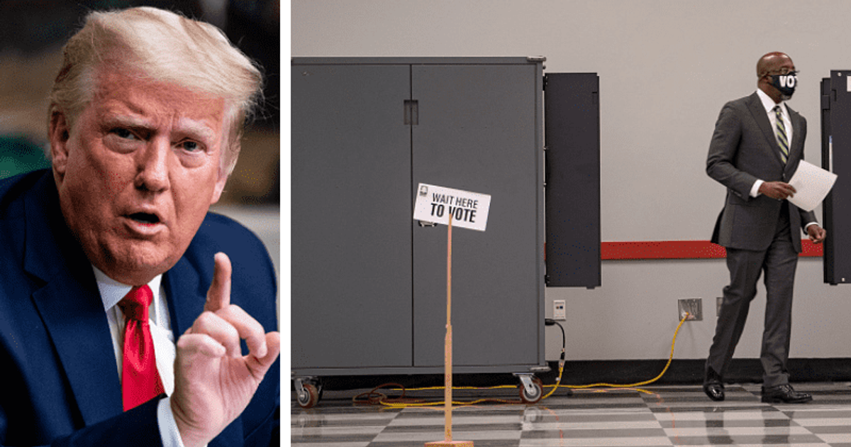 Georgia runoffs: Dominion Systems glitch forces voters to use paper ballots in Columbia County, Trump tweets