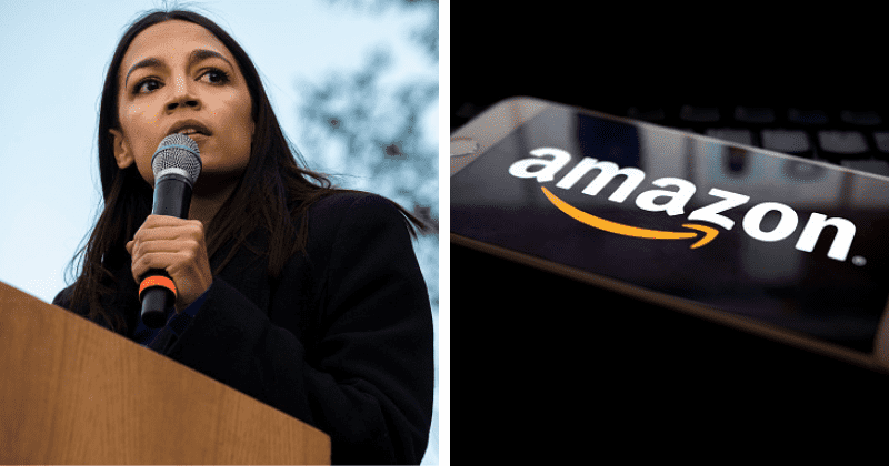 Over-worked Amazon workers 'defecate in bags', AOC claims as she joins Dems calling tech giant to allow union