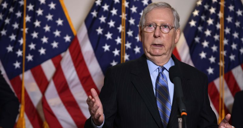 Mitch McConnell warns CEOs to ‘stay out of politics’ amid Georgia row, Internet jokes 'unless they give money'
