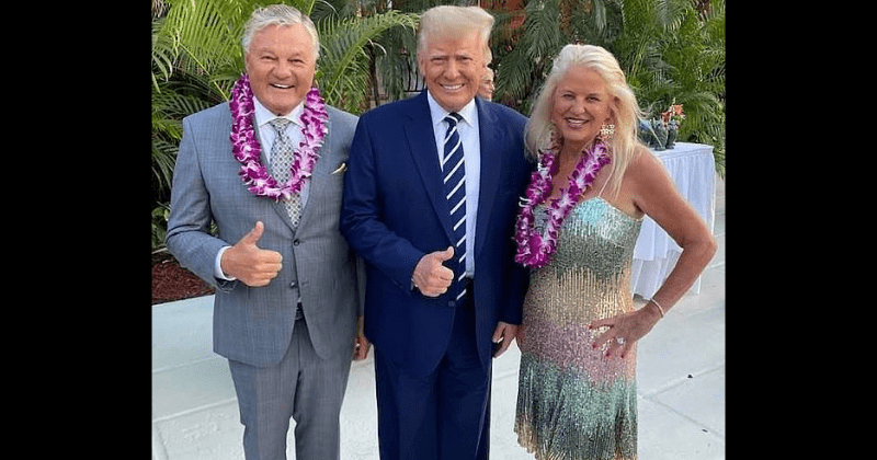Donald Trump attends Hawaiian-themed party thrown by longtime donor, supporters say they miss him