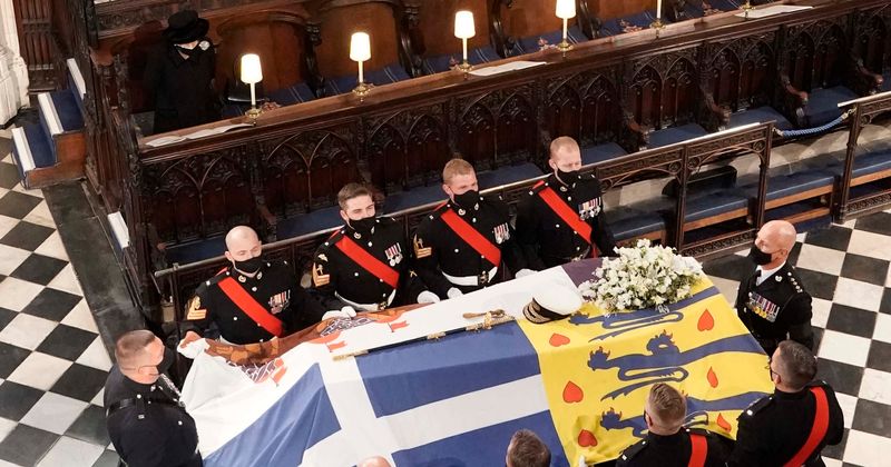 Cameras cut away from Queen to grant her privacy as she sat alone and bid final farewell to Prince Philip