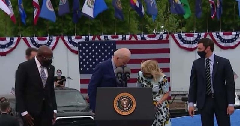 Joe Biden says 'I'm in trouble' as he looks for lost mask only to find it in pocket, Internet asks 'is he 5?'