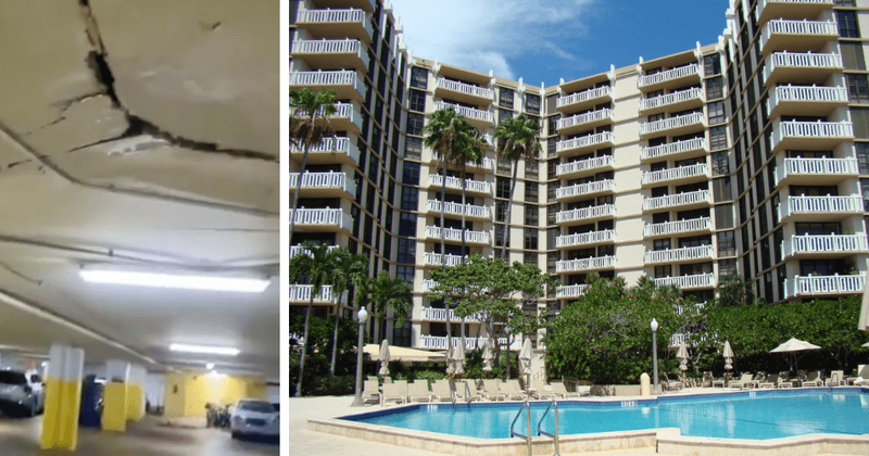 Are Towers of Key Biscayne safe? Video shows huge crack in condo garage ceiling near Surfside