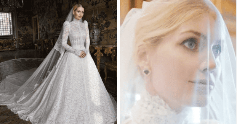 Lady Kitty Spencer stuns in Dolce & Gabbana wedding dress, skips Princess Diana's diamond tiara