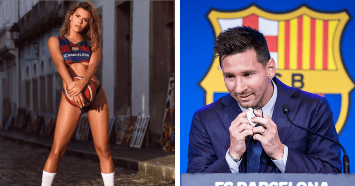 Playboy model Luana Sandien vows to pose naked with Lionel Messi's handkerchief