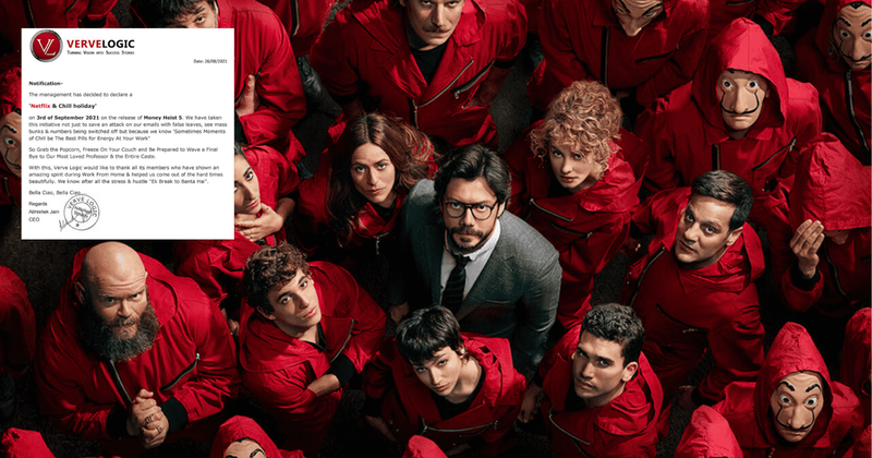 'Money Heist' Part 5 Vol 1: Indian firm gives employees leave to watch Netflix series