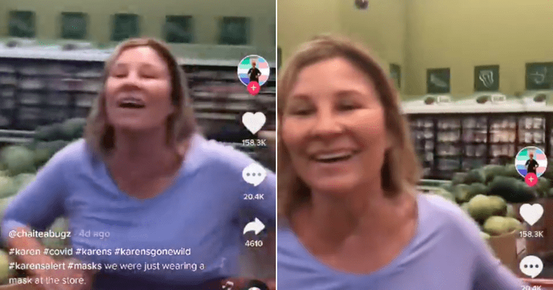 Smiling Nebraska 'Karen' coughs on customer at store, says she doesn't need mask