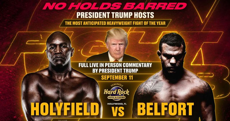 Trump hosts Holyfield vs Belfort: Air time and how to live stream Triller boxing bout