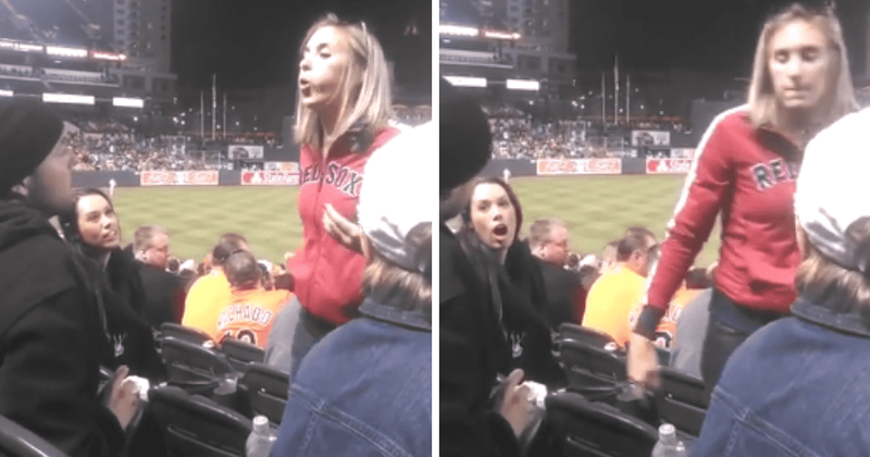 Karen spits on man after being told she’s in wrong seat at baseball game in video