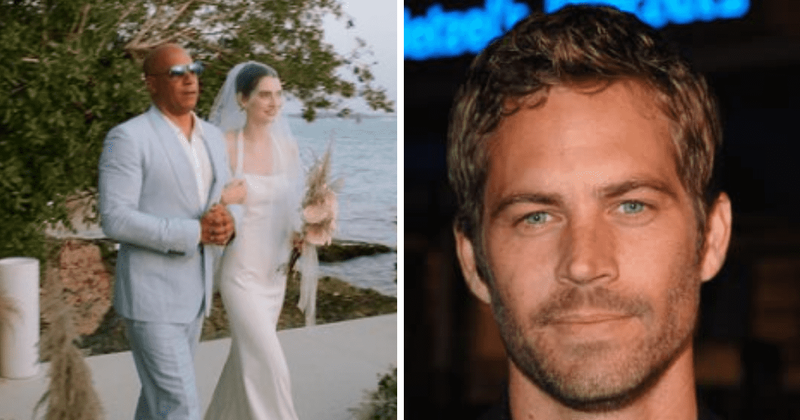 Vin Diesel walks Paul Walker’s daughter Meadow down aisle leaving fans in happy tears