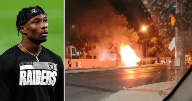 Video shows Henry Ruggs sitting on curb as woman, pet trapped in car burned to death