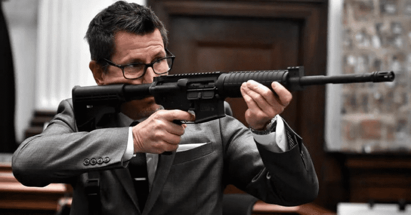 Why did Thomas Binger point AR-15 in court? Attorney flayed for 'Alec Baldwin' moment