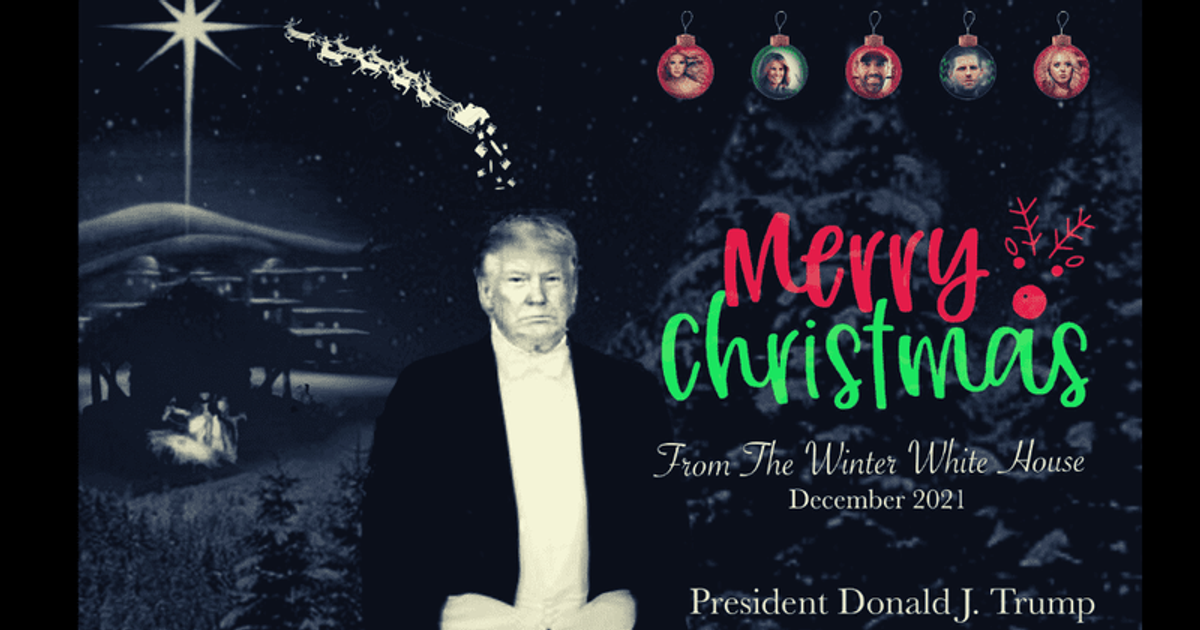 Where's Barron? Fake Trump Christmas card has Internet asking just one question