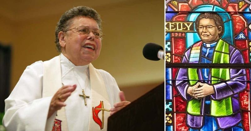 Who was Leontine Kelly? Idaho church in hot water for window of female Bishop in LGBTQ scarf