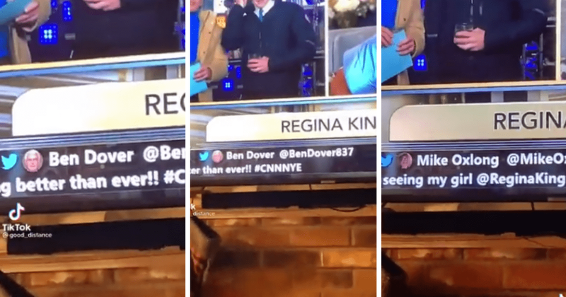 CNN ticker shows tweets from joke accounts like 'Dixie Normus' in New Year's eve prank