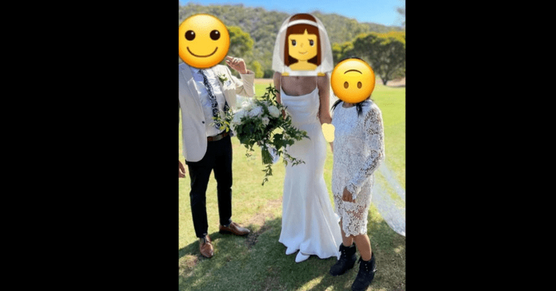 Bride's stepmother slammed for wearing white LACE DRESS and black booties to wedding