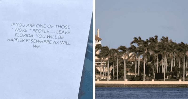 'Democracy is in danger': 'Woke' New Yorkers threatened to leave Florida via note