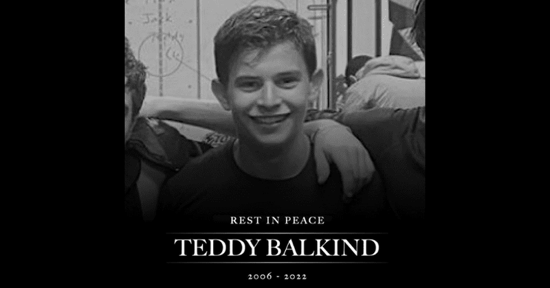 Who was Teddy Balkind? Teen dies from freak injury after his throat was cut by opponent's skate