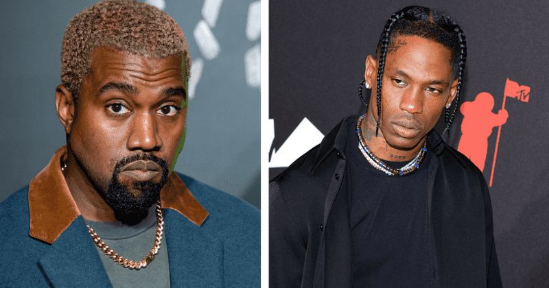 Kanye West thanked Travis Scott for sharing Chicago's birthday party location