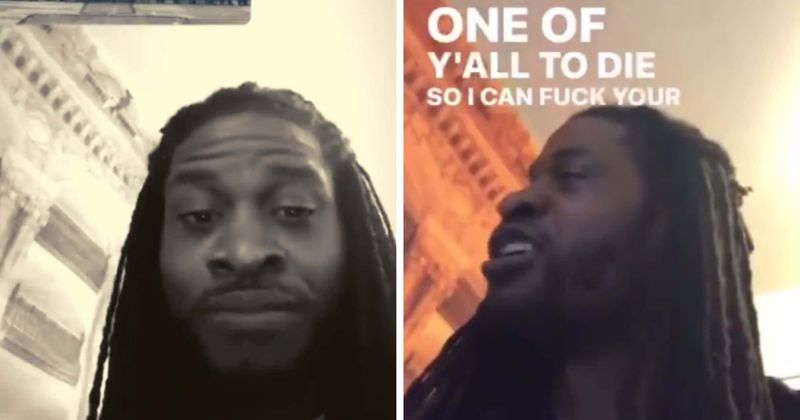Terrell Harper who racially abused Asian cop threatens to 'f**k up' slain NYPD cop's funeral