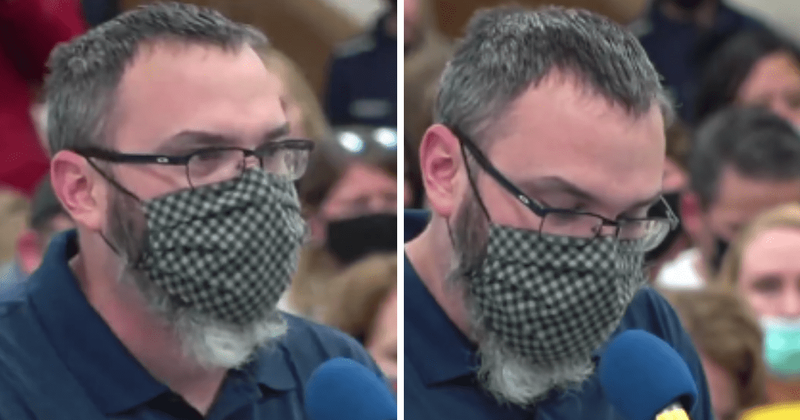 Dad goes viral for emotional speech against mask mandate at Naperville school board meeting